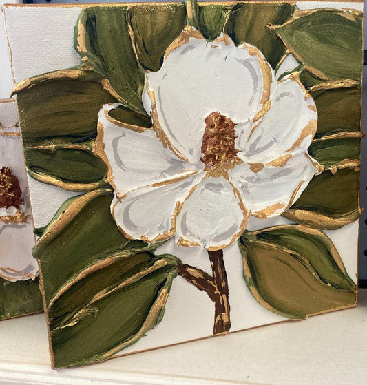 Textured Magnolia Painting FRIDAY November 7th @5pm